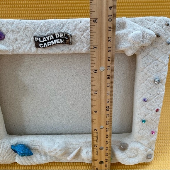 Cozumel Mexico Sandy Beach & Shells Vacation Photo Frame Holds 5" X 7" Photo - Picture 5 of 6